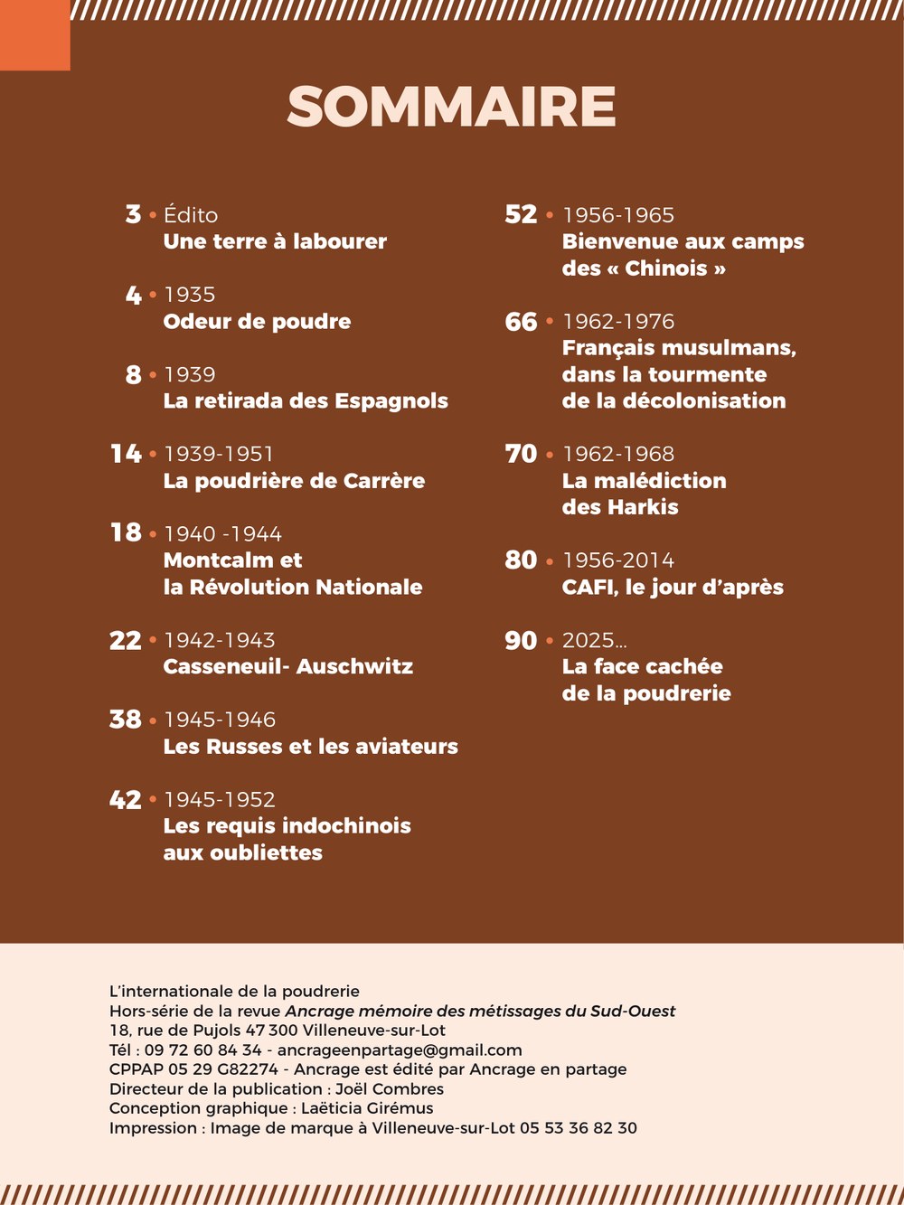 Ancrage - pages intérieures