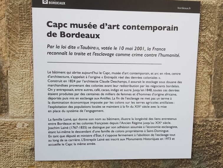 Bordeaux Plus d’un demi-siècle pour enfin inscrire l’entrepôt Lainé/Capc dans l’histoire coloniale.