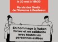 Appel à manifester pour Ruben sous OQTF renvoyé dans son pays où il a été assassiné.